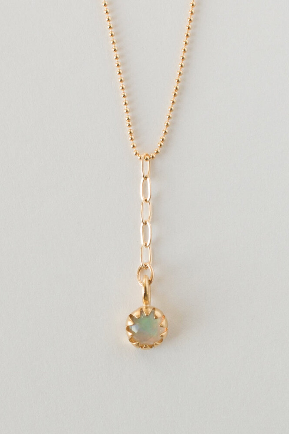 Opal Moon Bloom Necklace
