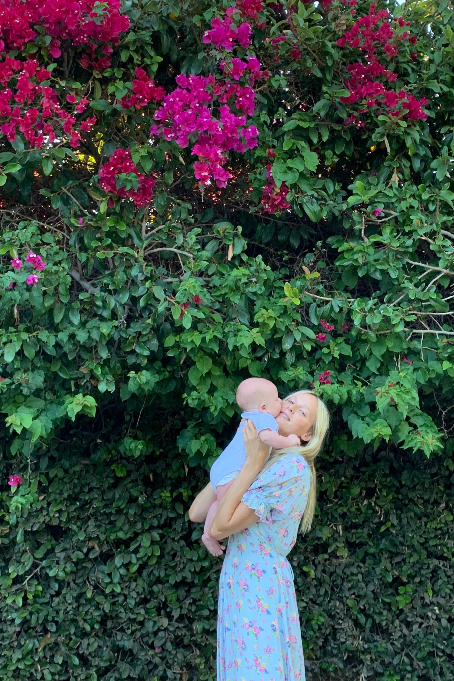 Blue Juliette Floral Maggie Midi Dress