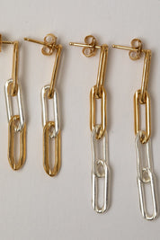 Gold + Silver Xena Earrings