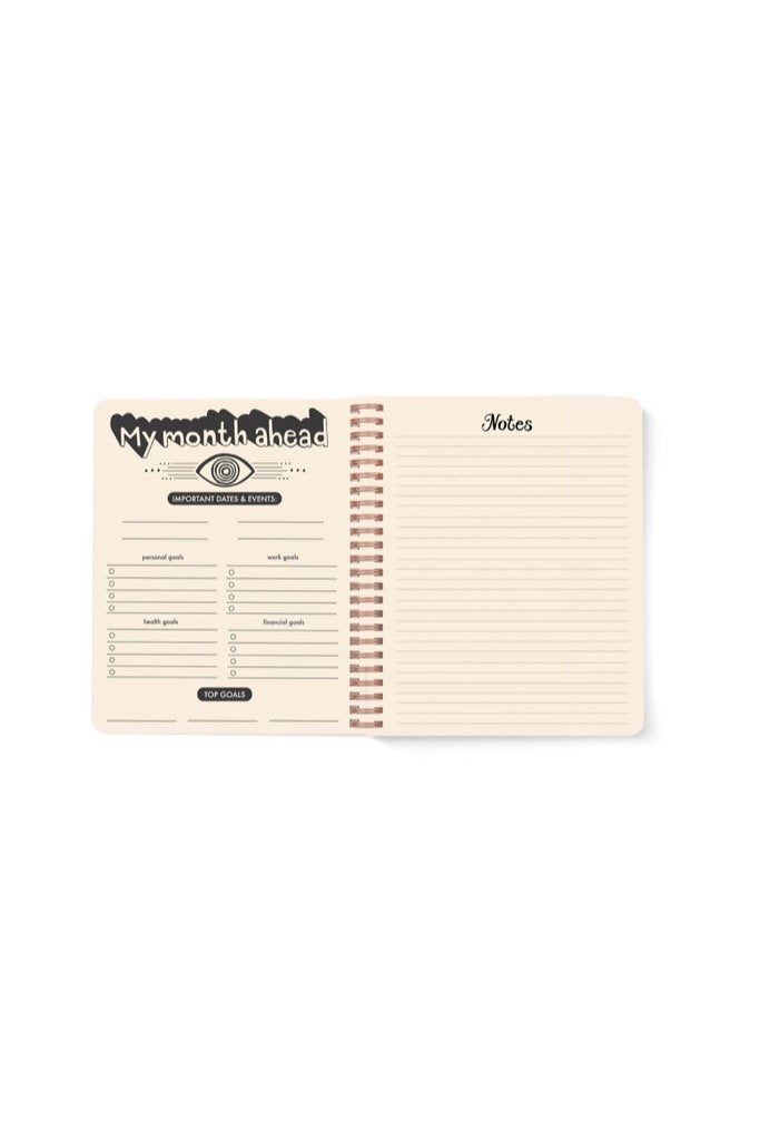 Black Seeing Eye Planner 12 Month Planner