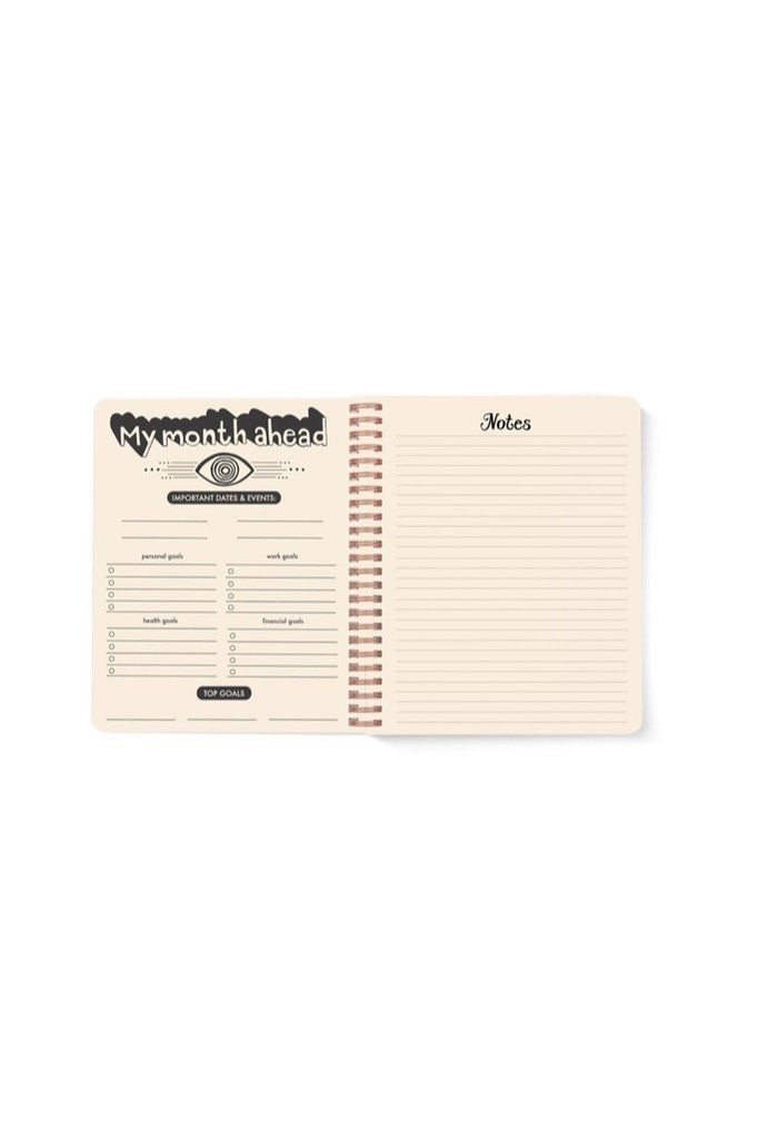 Black Seeing Eye Planner 12 Month Planner