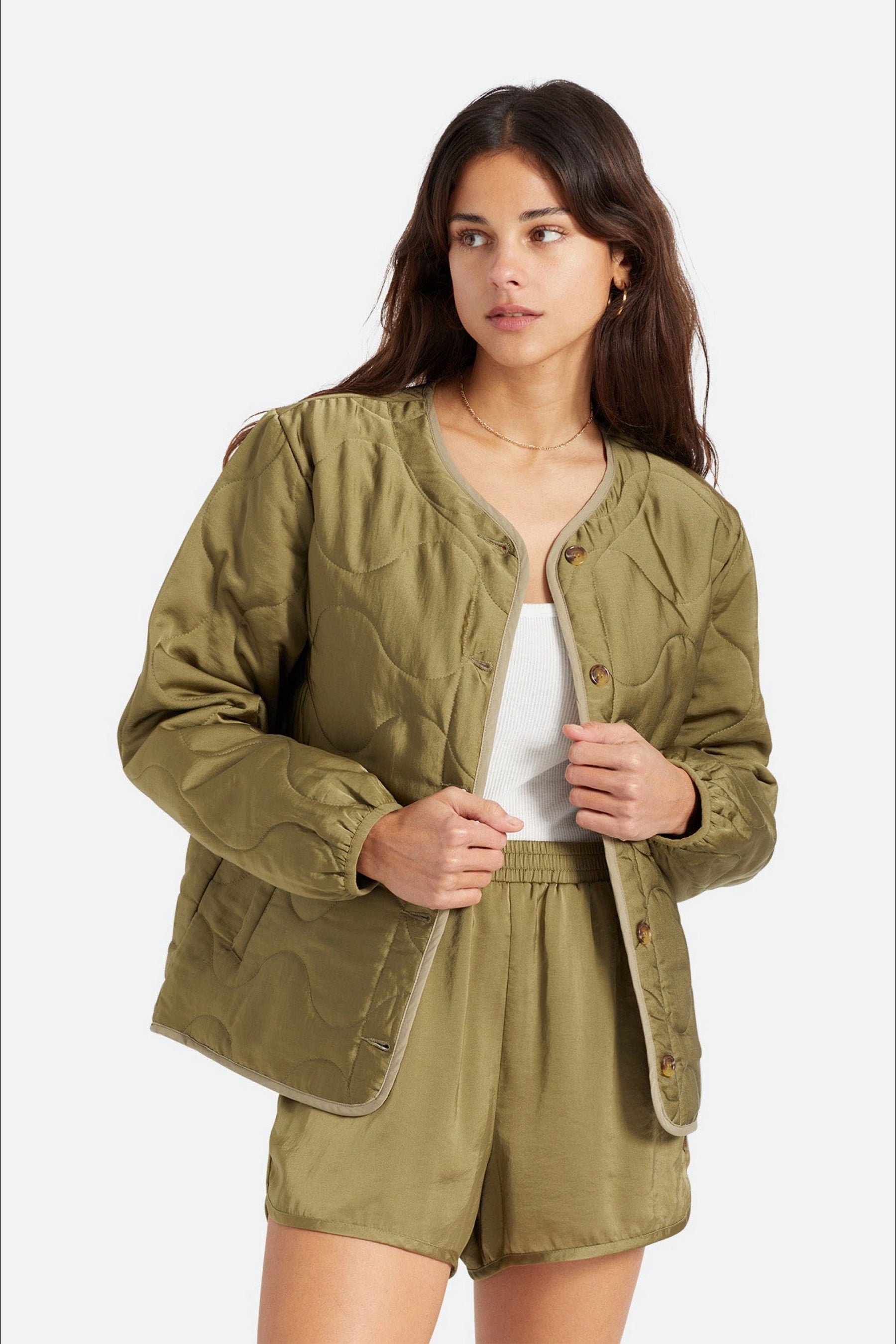 Military Olive Flight Padded Jacket