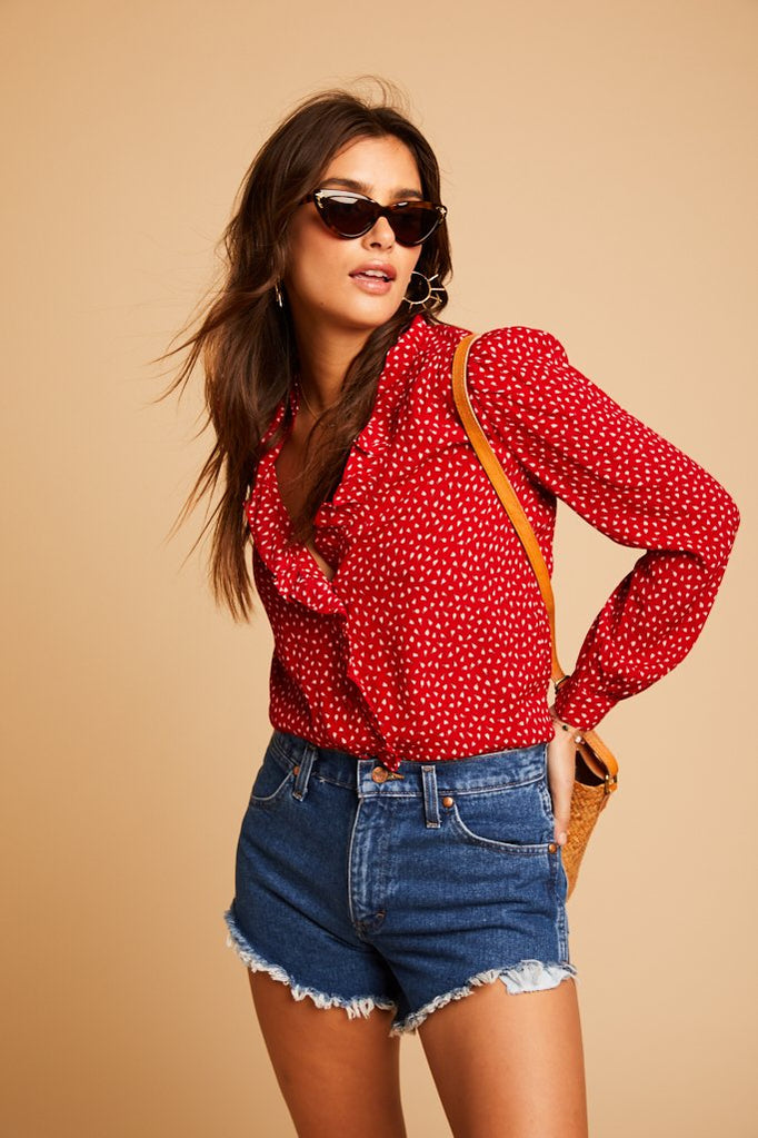 Red Lily Blouse
