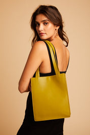 Spanish Moss Medium Leather Tote