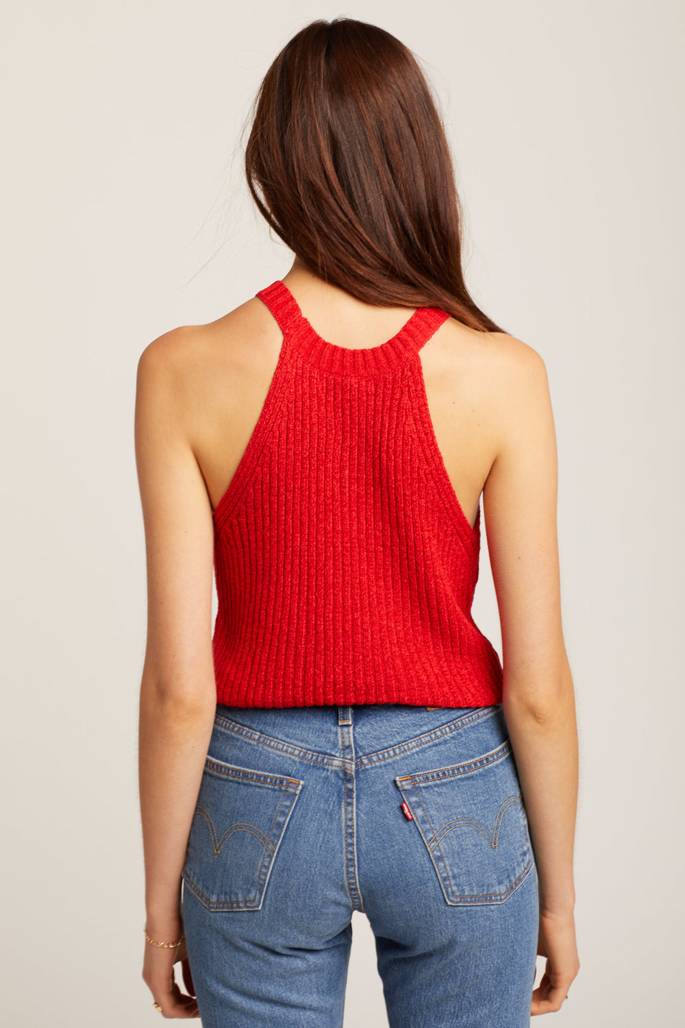 Red Devi Sweater Top