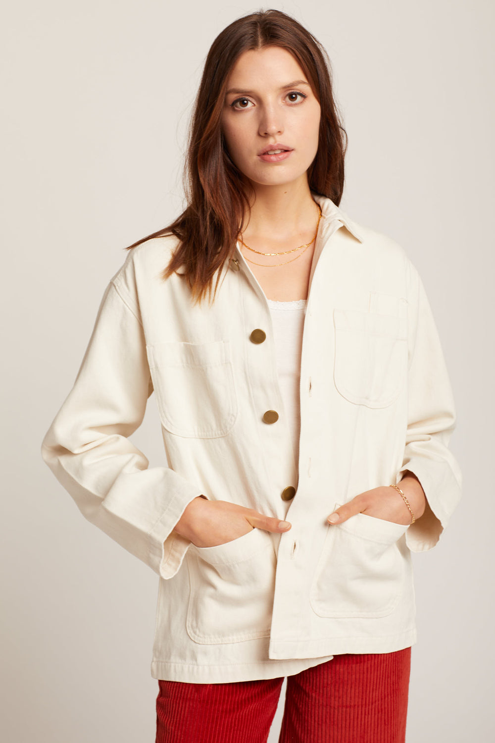 Natural Hemp Utility Jacket