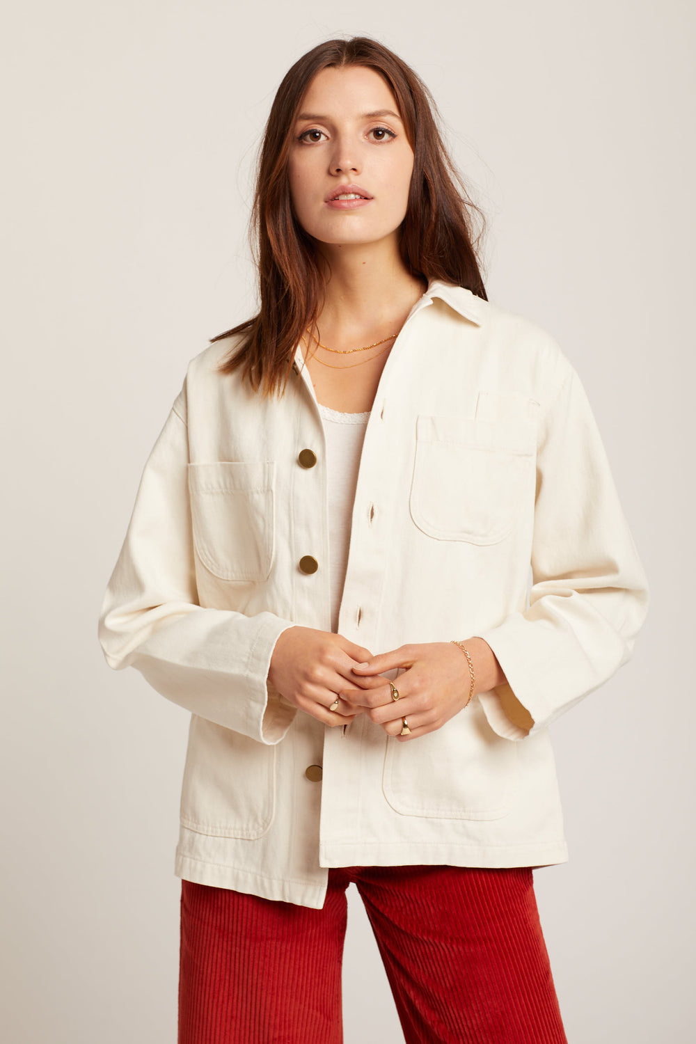 Natural Hemp Utility Jacket