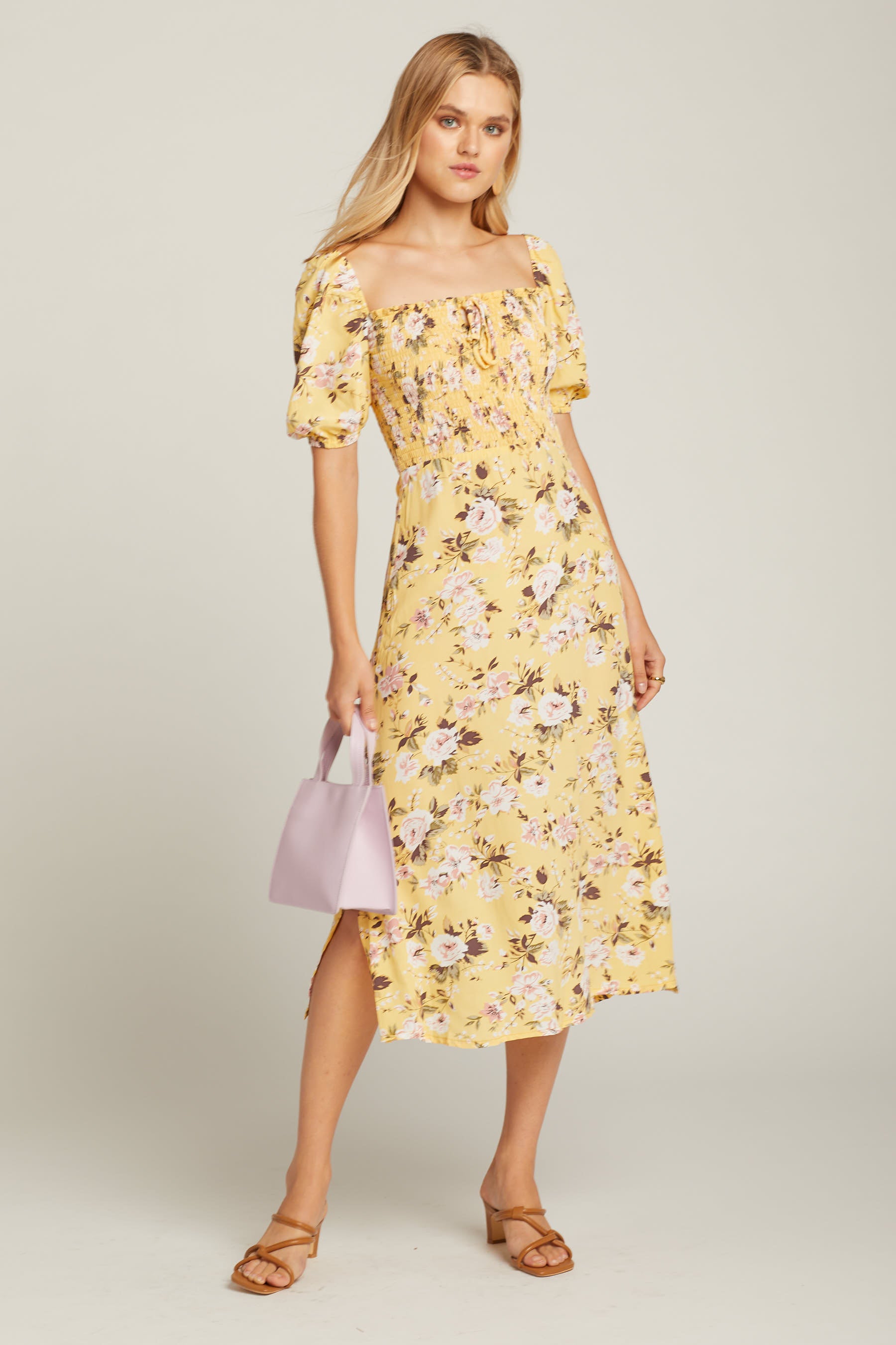 Pomeline Floral Majorelle Dress