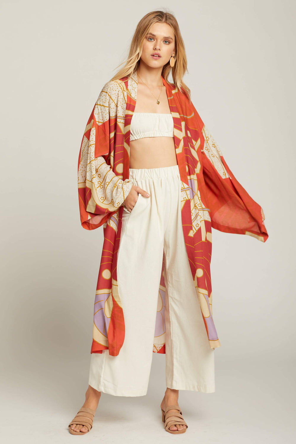 Red Butterfly Georgia Robe
