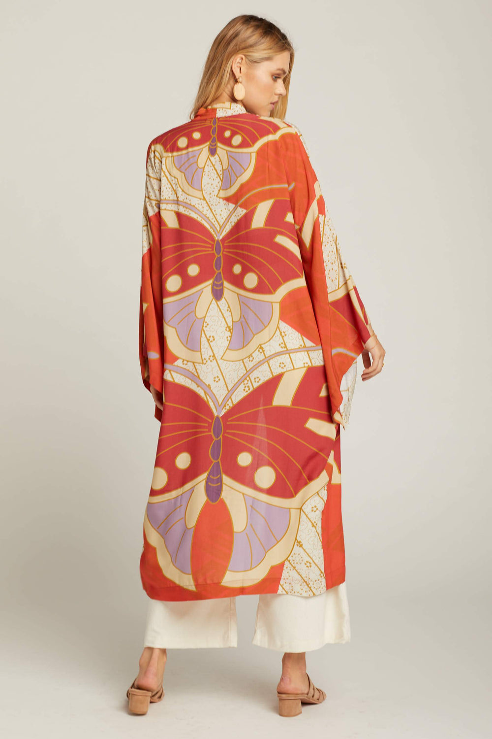 Red Butterfly Georgia Robe