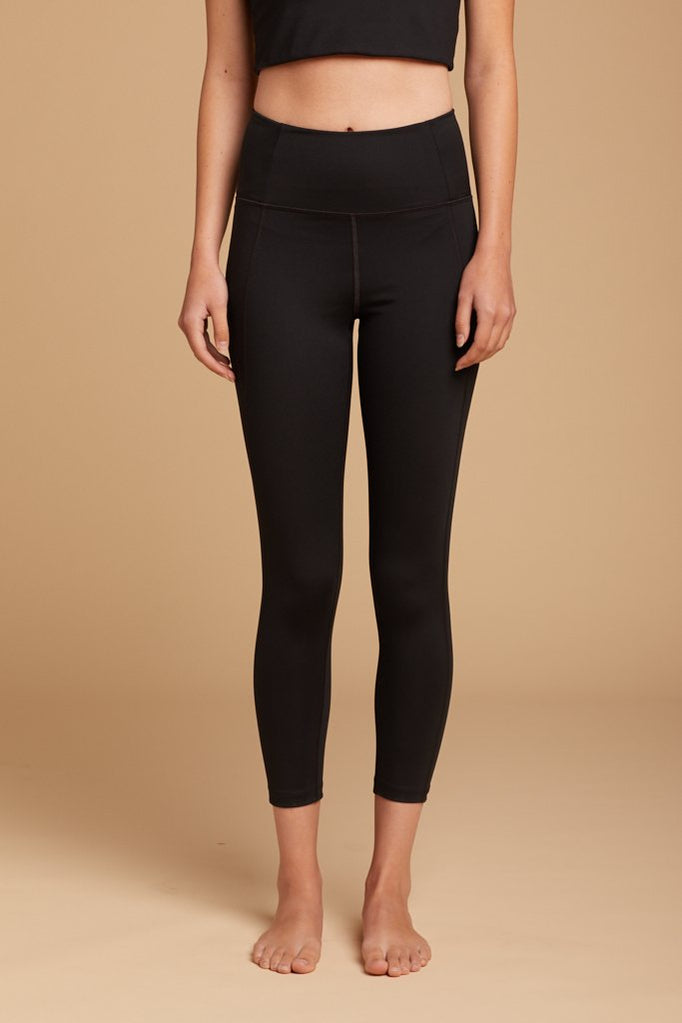 23 3/4" Black Compressive High-Rise Legging