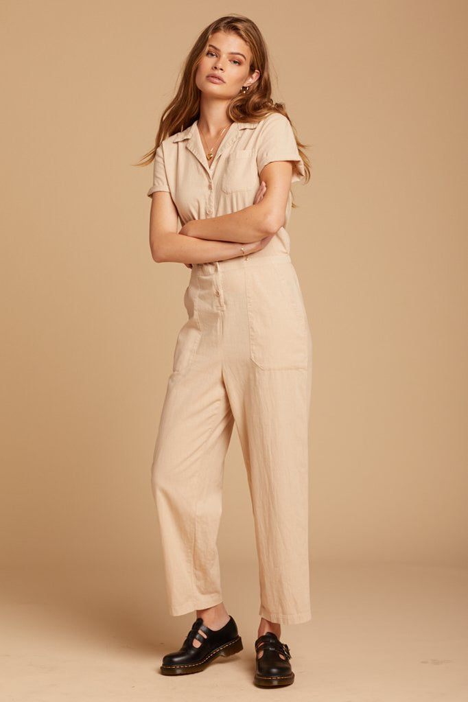 collared jumpsuit