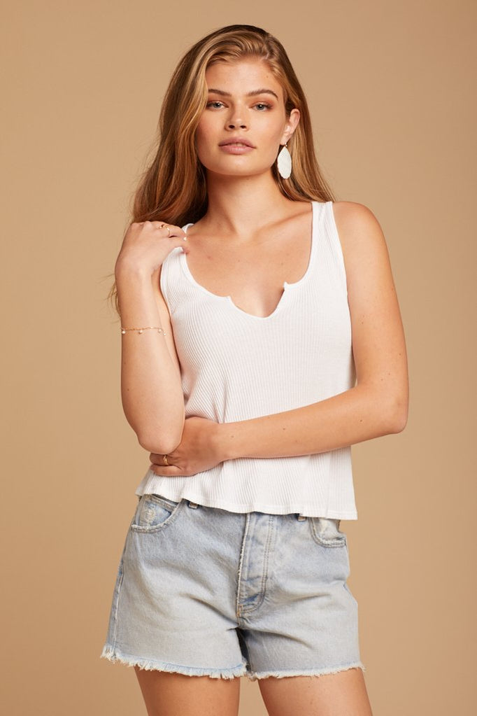 Whitewash Roxy Tank