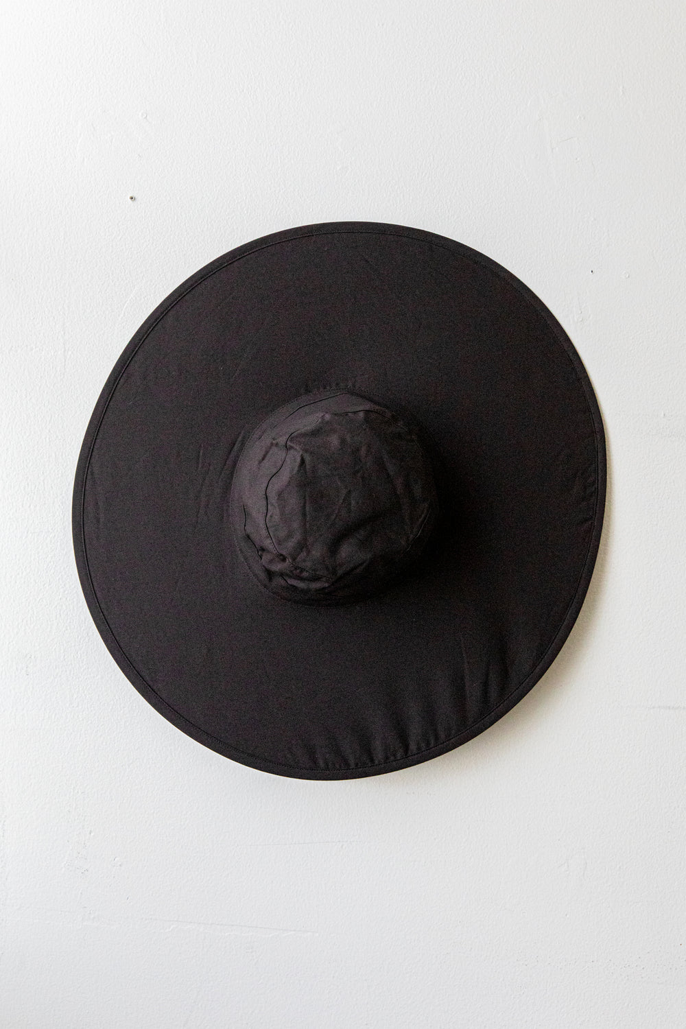 Black Packable Sun Hat