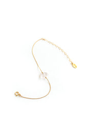 Gold Rose Quartz Itty Bitty Bracelet