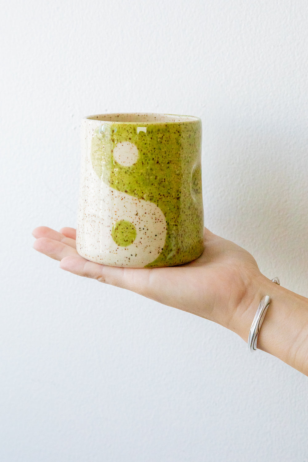 Speckled Matcha Balance Dimple Cup