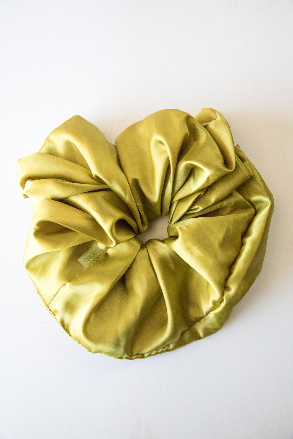 Chartreuse Giant Satin Scrunchie