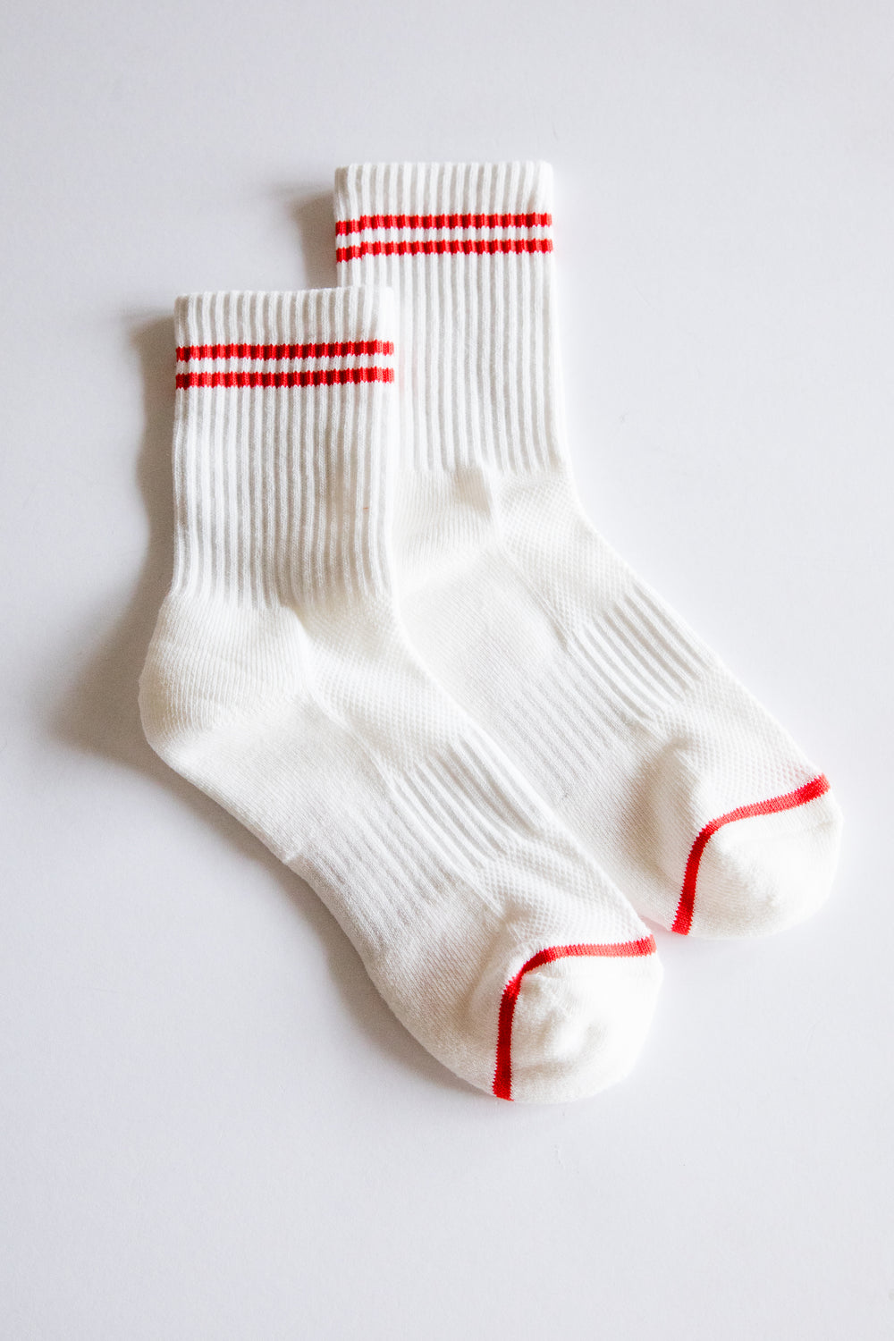 Clean White Boyfriend Socks