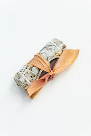 White Sage + Agate Smudge Stick