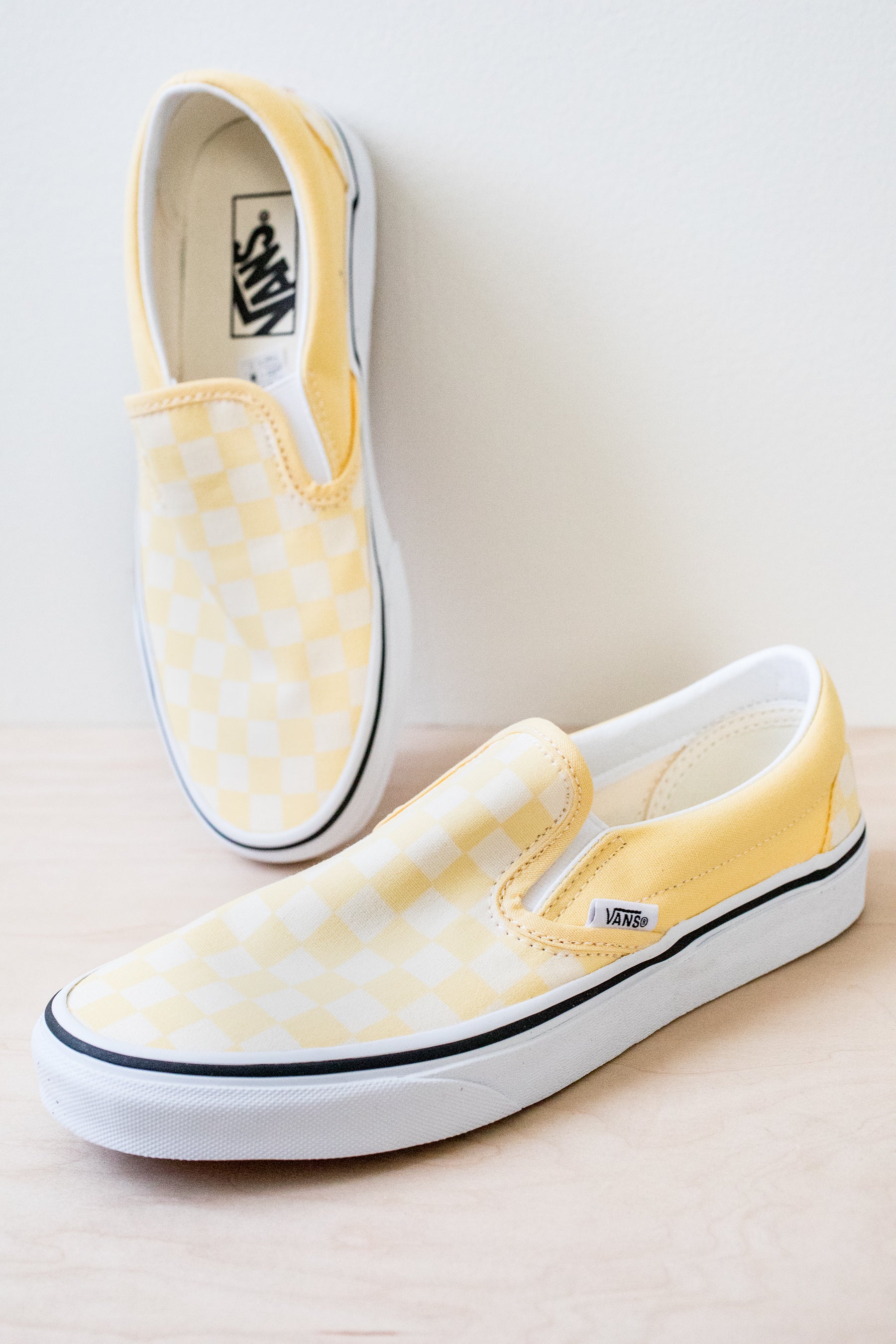 Golden Haze Checkerboard Slip-On