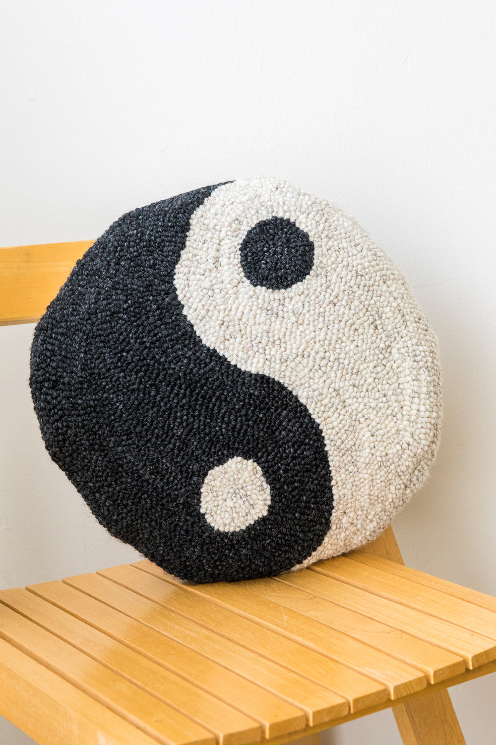 X PRISM Charcoal Speckled Yin Yang Pillow