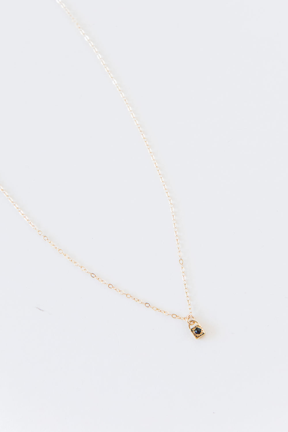 Gold Onyx Loner Necklace