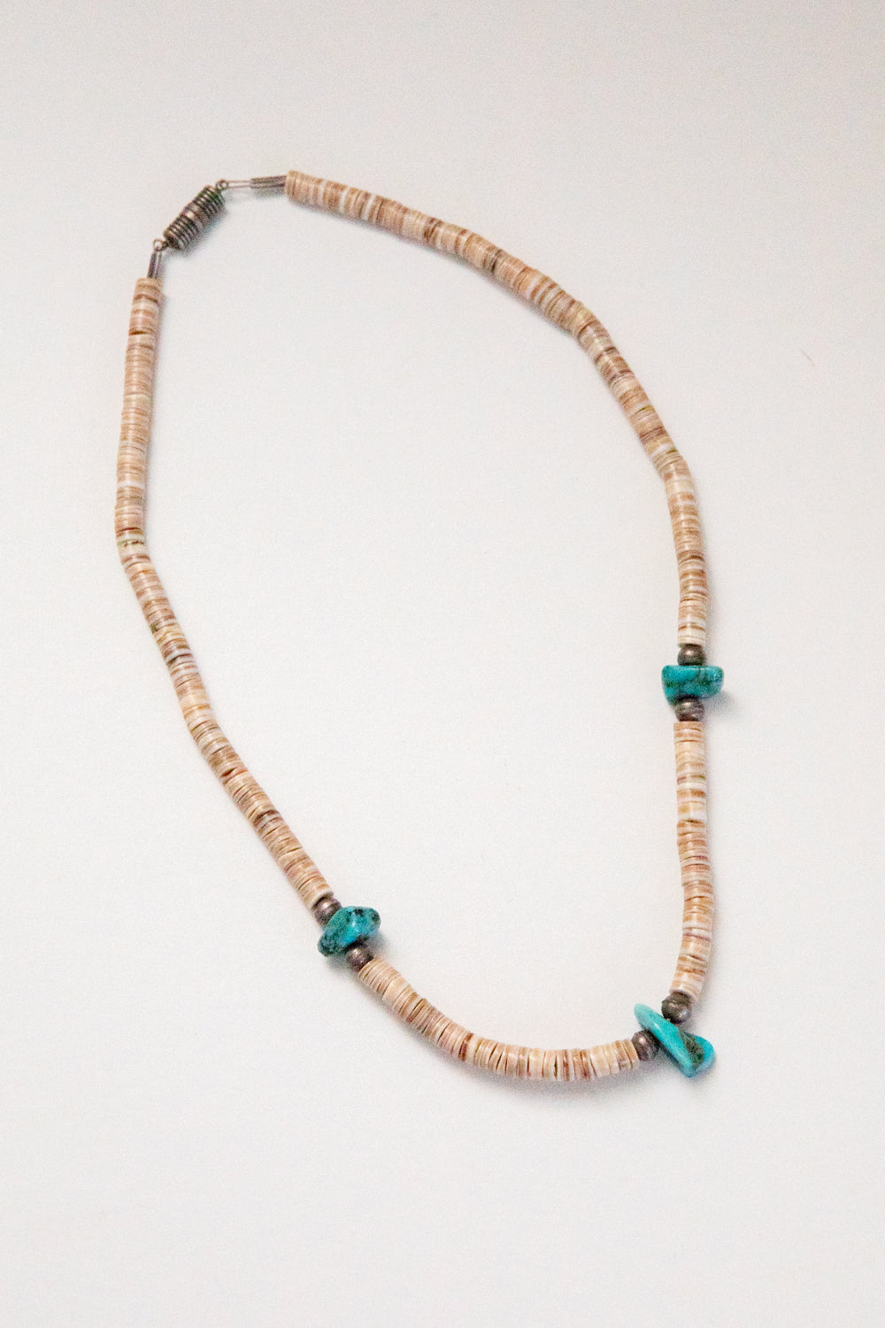 Puka Shell + Turquoise Necklace