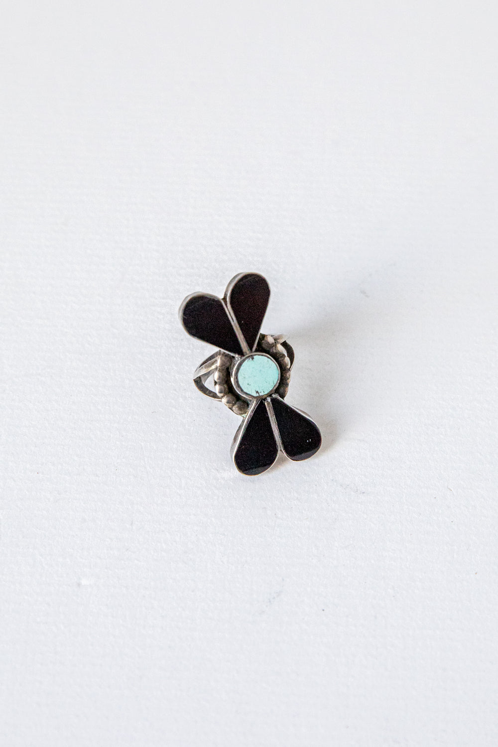 Silver + Turquoise Bow Tie Ring