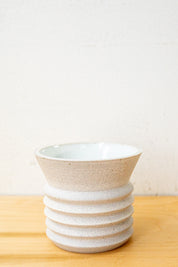 X Prism Small White Planter