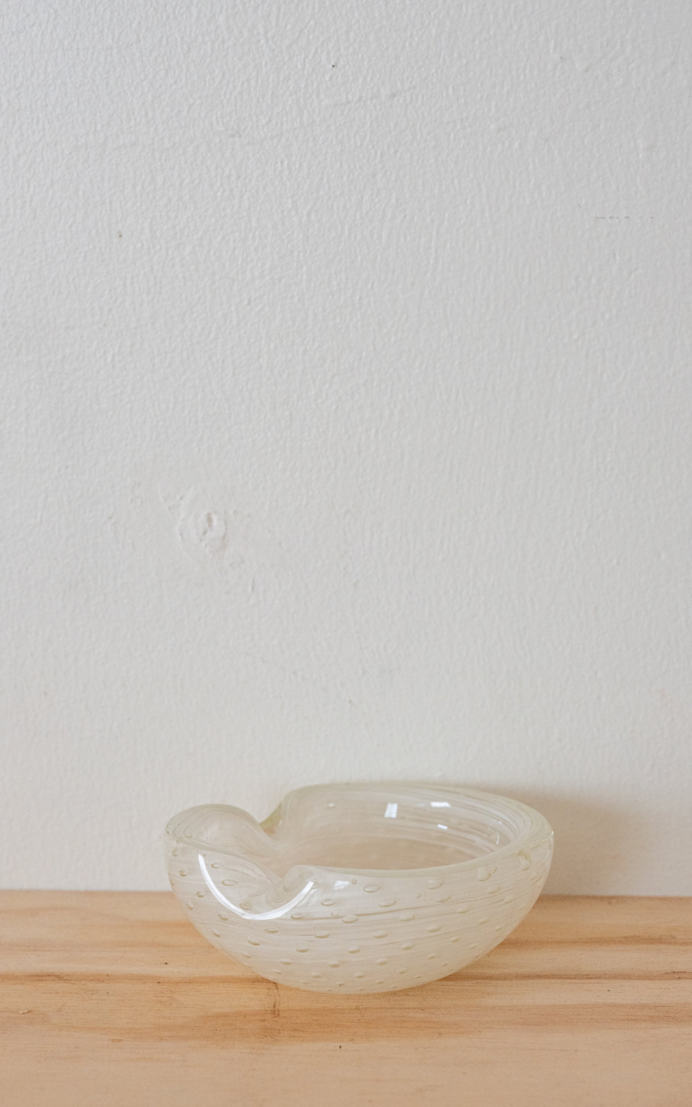 White Murano Glass Bowl