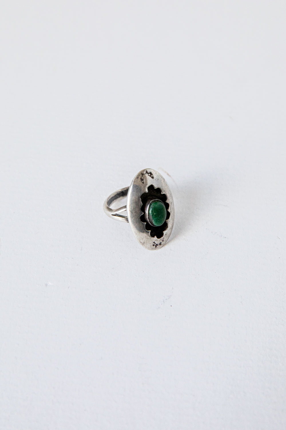 Green Stone Cave Ring