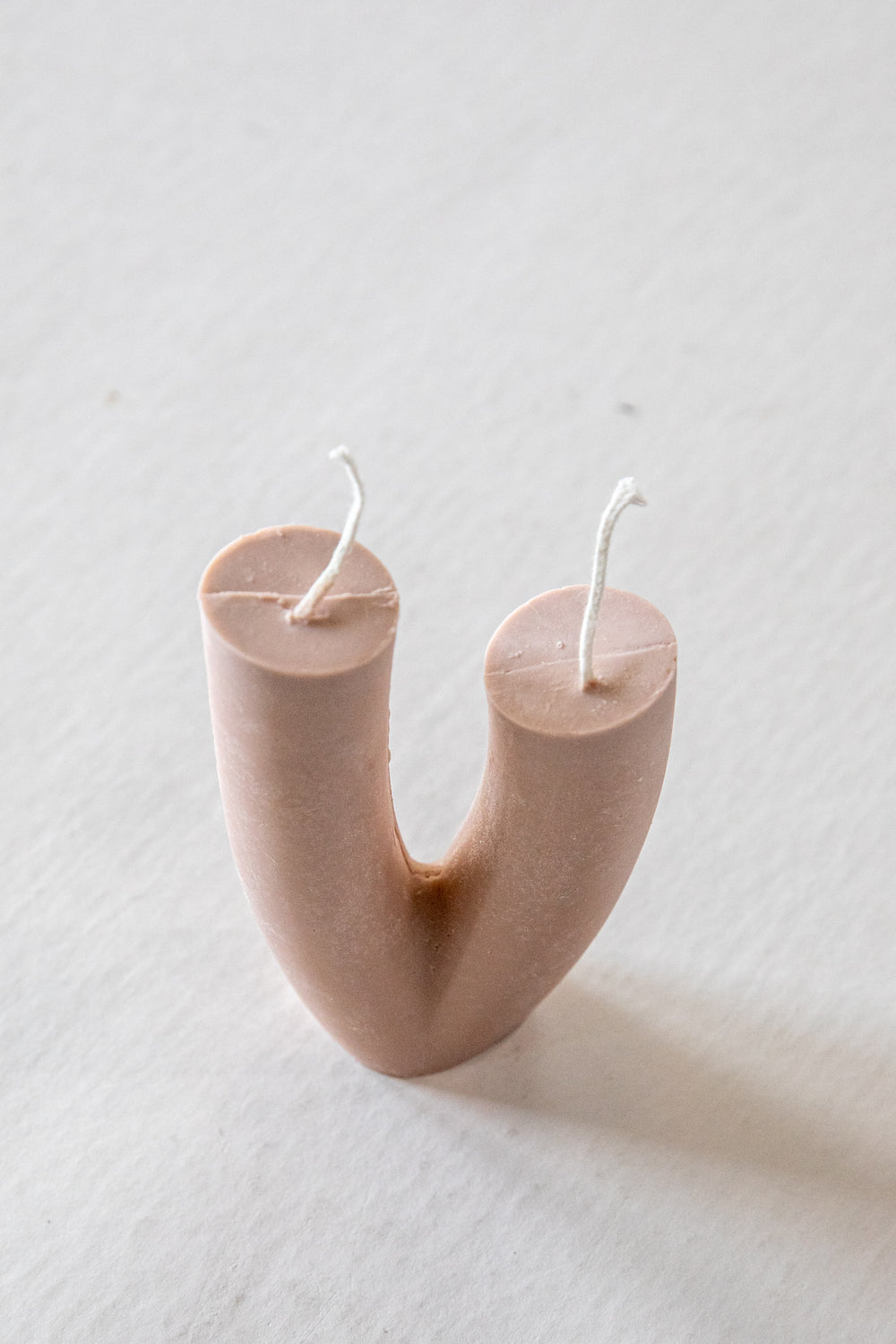Taupe Curve Candle