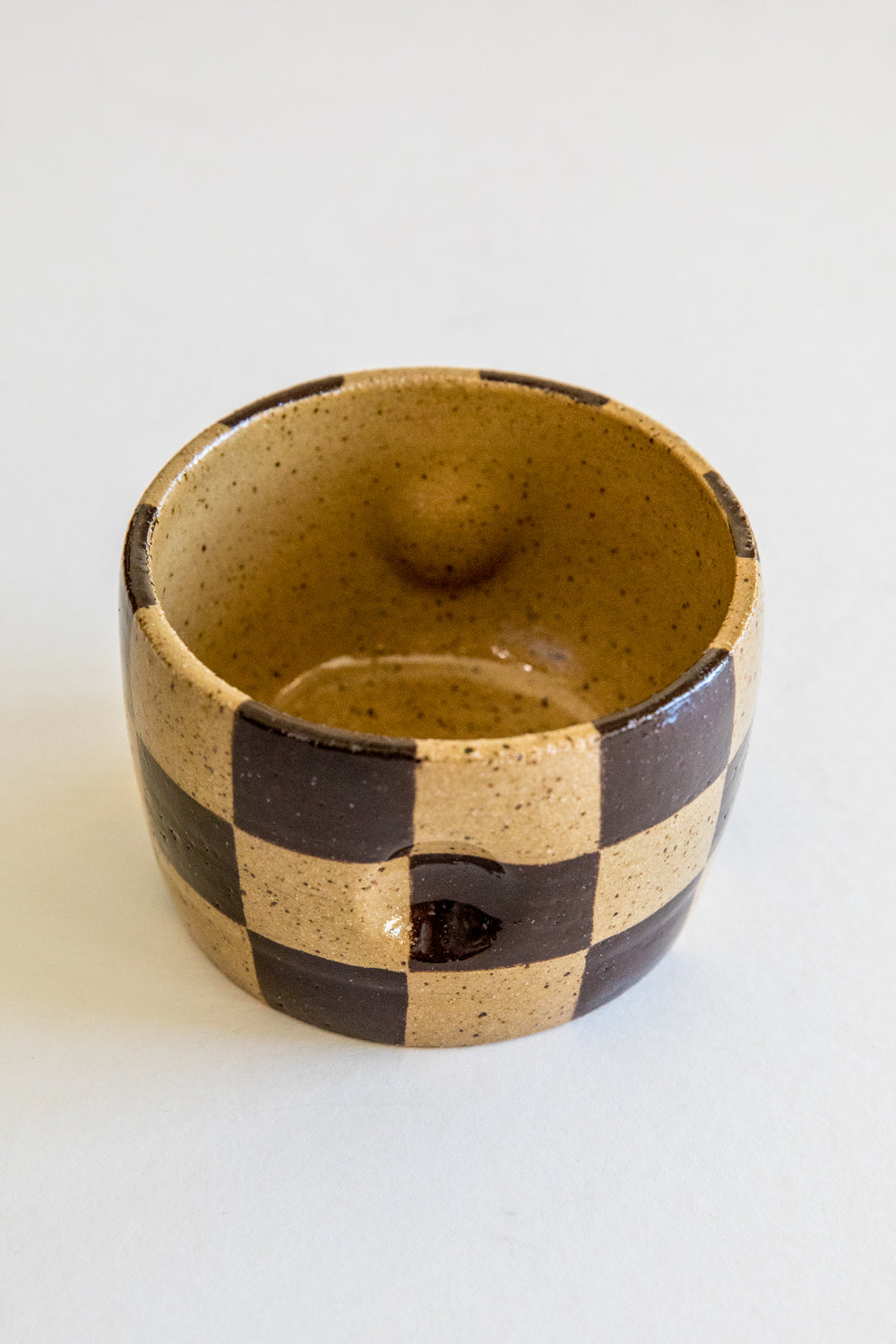 Chocolate Checkered Dimple Cup