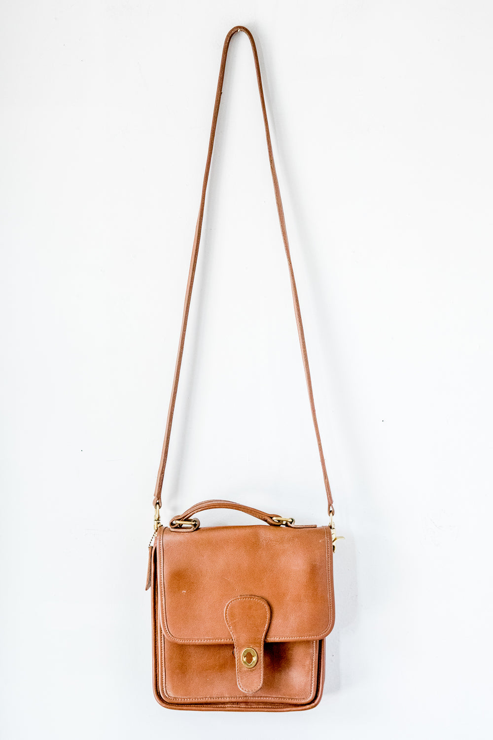 Camel Coach Crossbody Bag