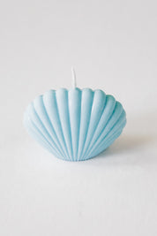 Baby Blue Shell Candle