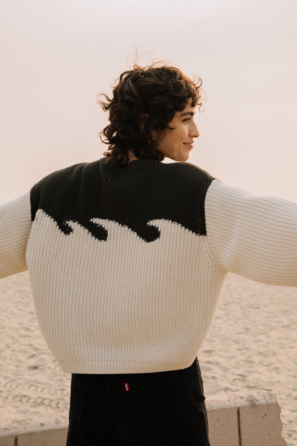 Graphite Wave Sweater