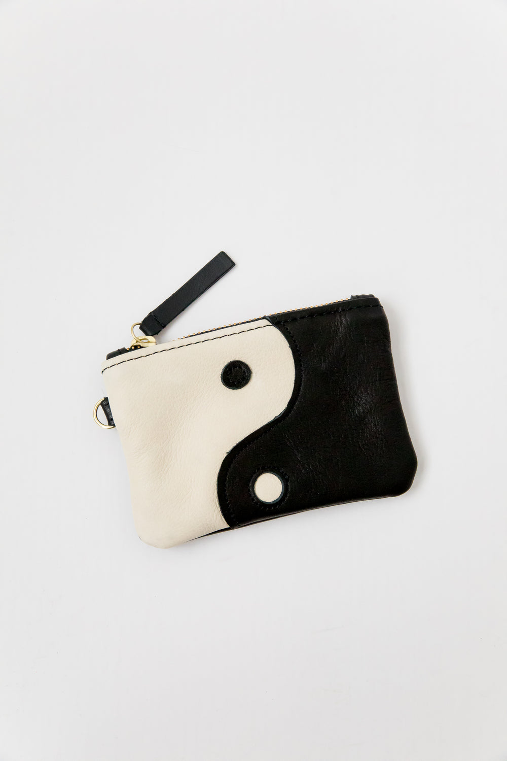 X Prism Black + Cream Yin Yang Coin Pouch