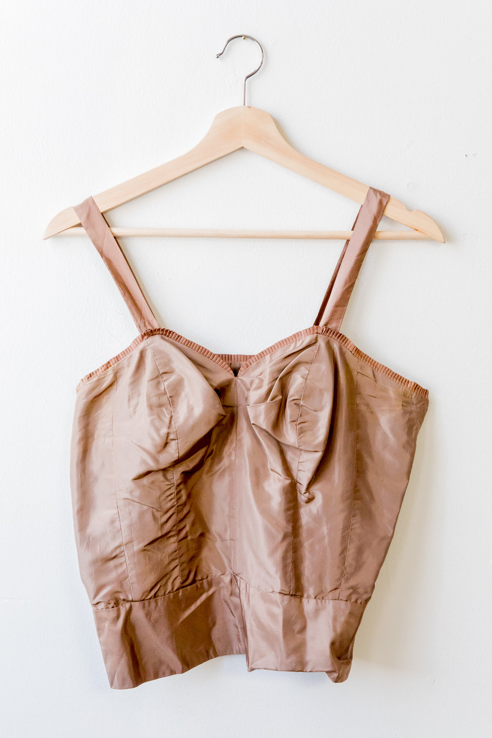 Brown Tricot Bustier