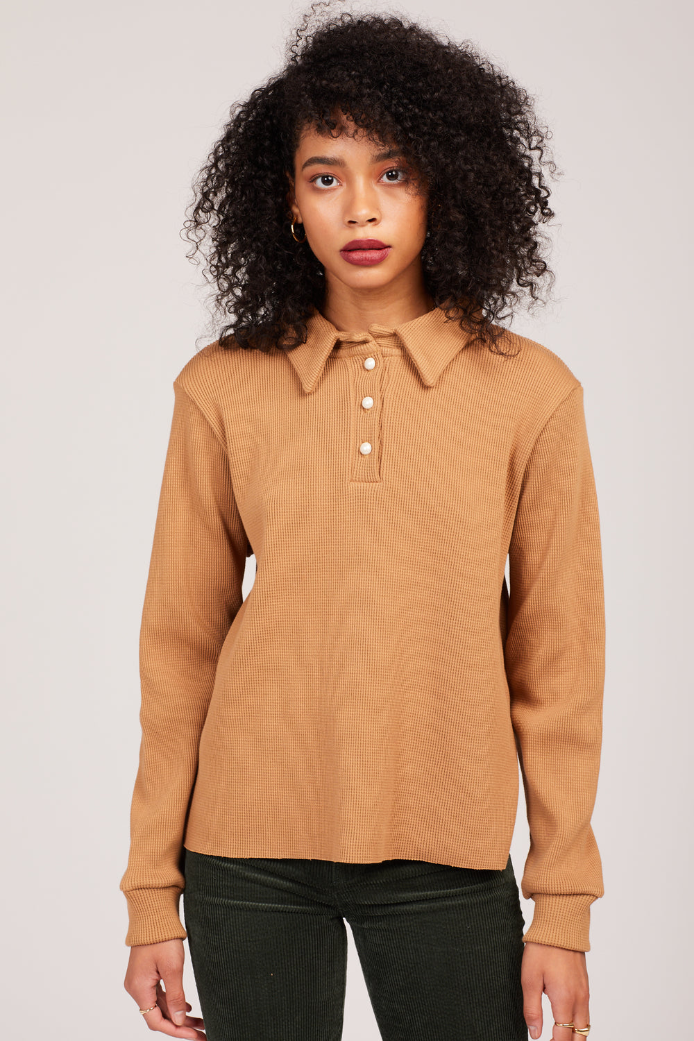 Camel Thermal Pullover