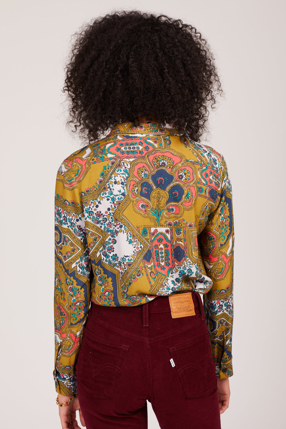 Rust Paisley Dee Dee Blouse