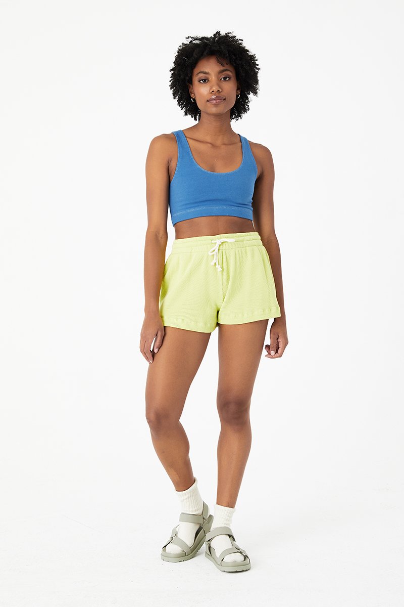 Celery Waffle Lounge Shorts