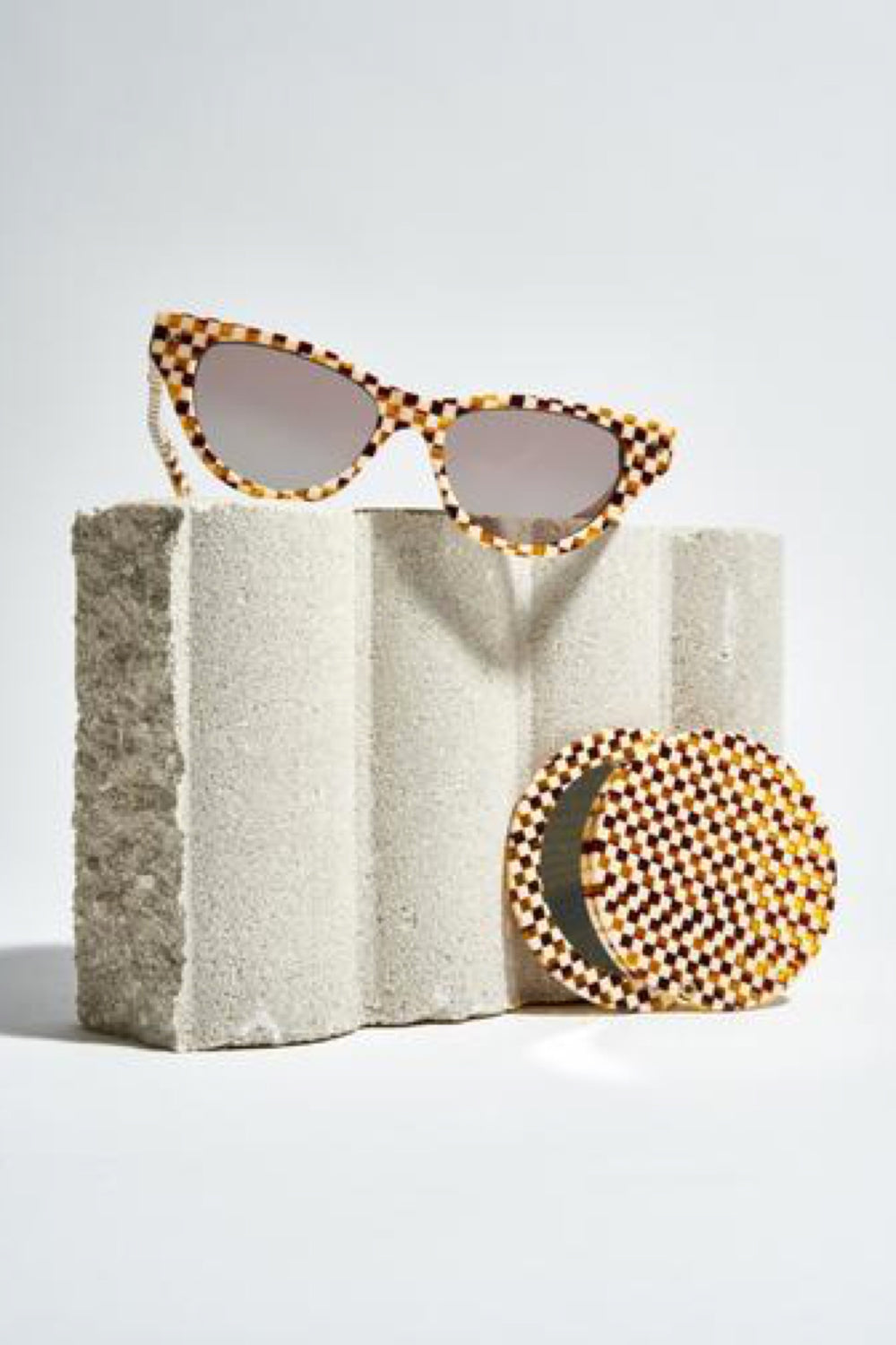 Tortoise Checker Suzy Sunglasses