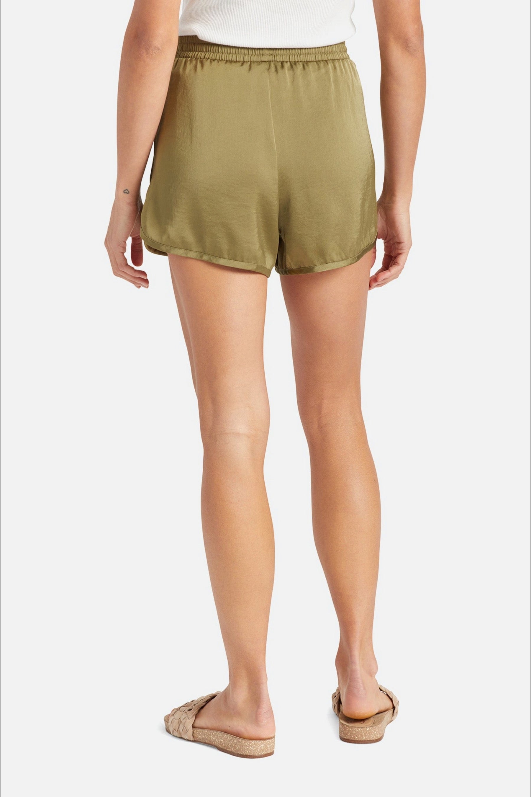 Military Olive Flight Runner Short
