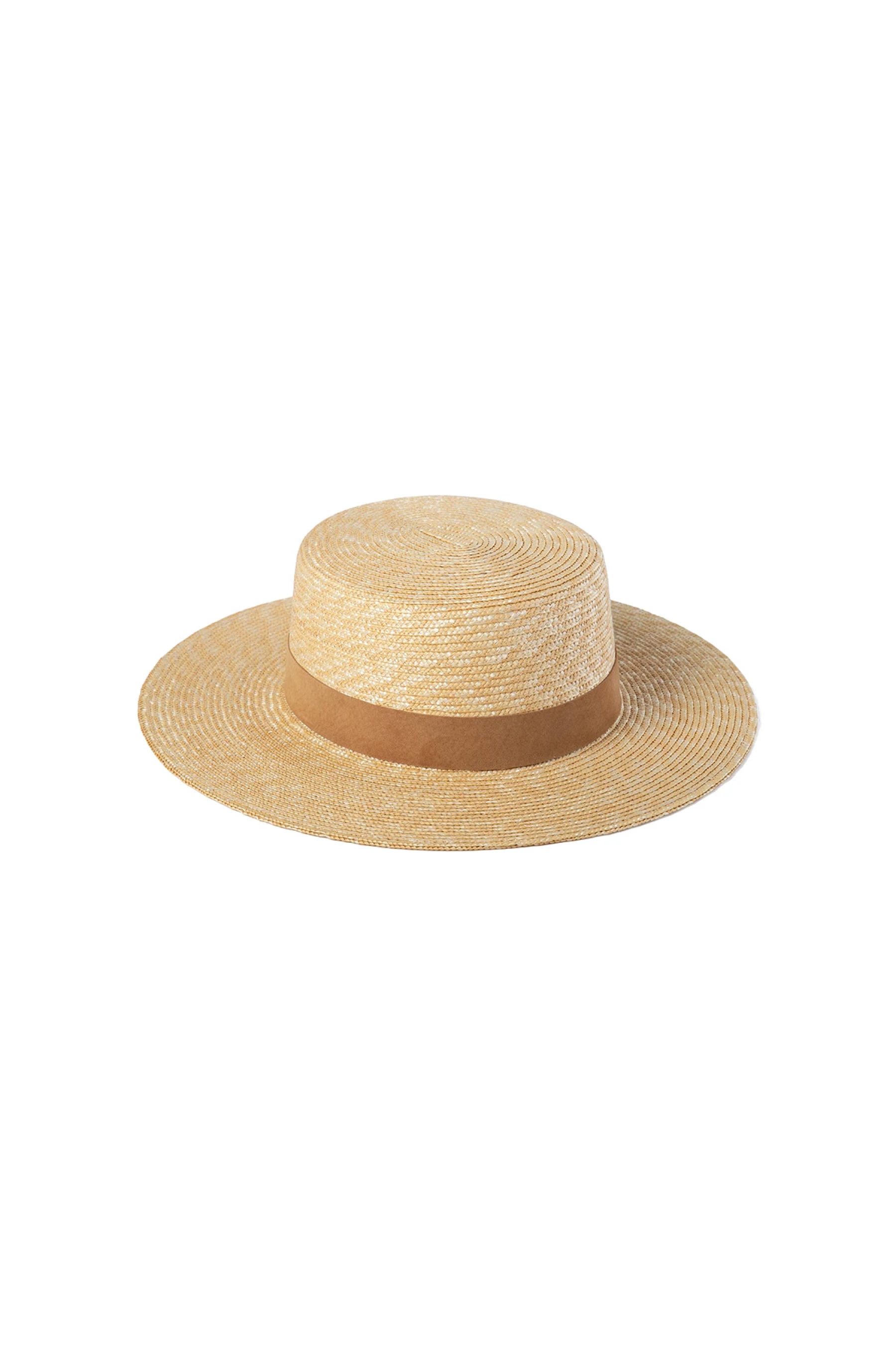 Natural Suede Spencer Boater