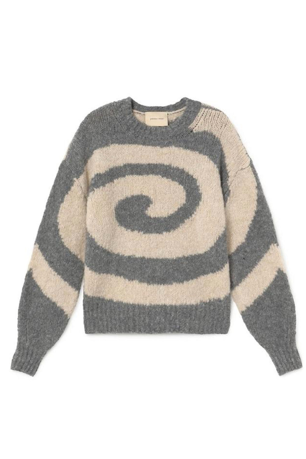 Melange Gray Twister Sweater