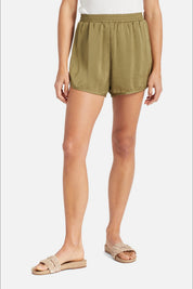 Military Olive Flight Runner Short