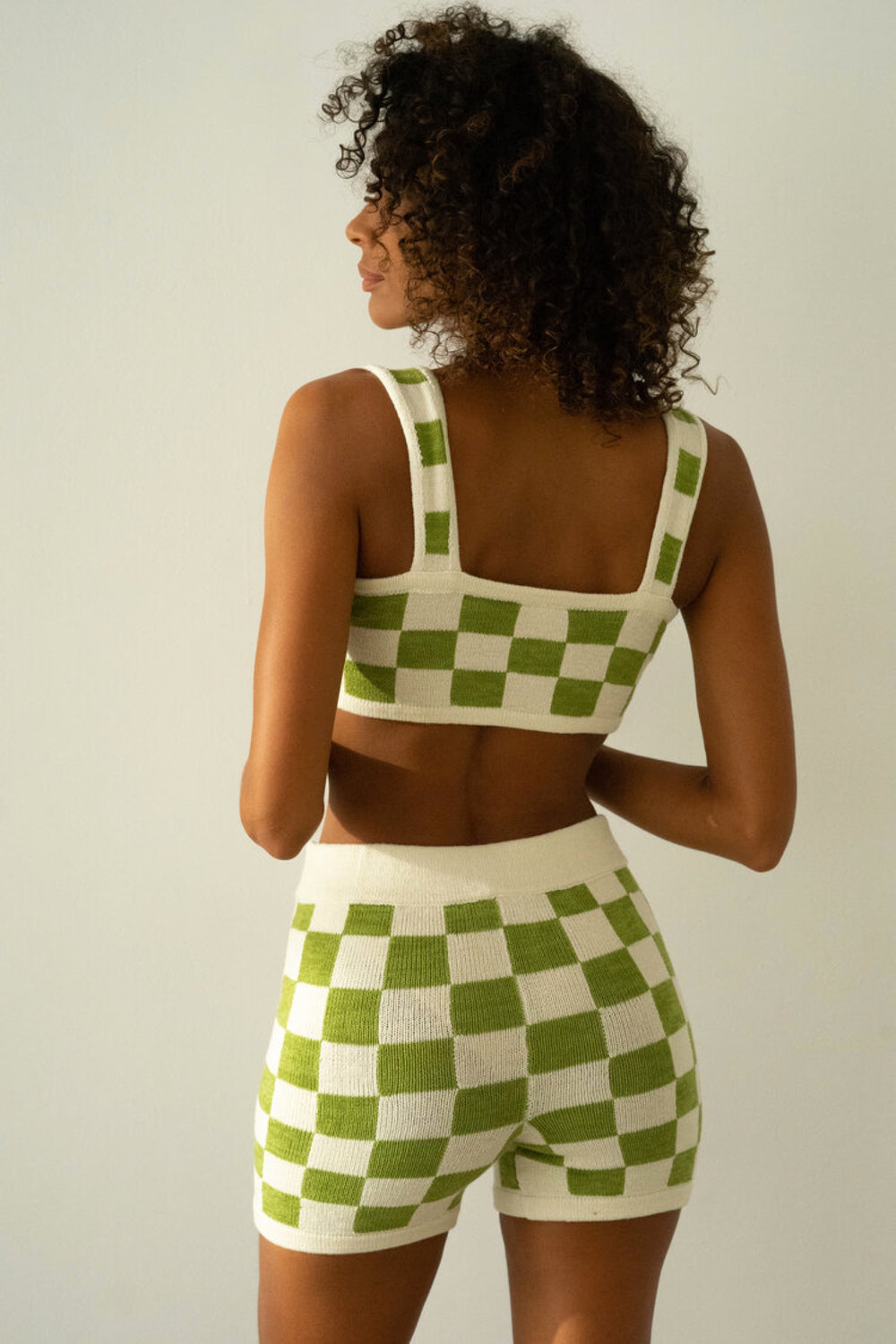 Wasabi Checkered Shorts