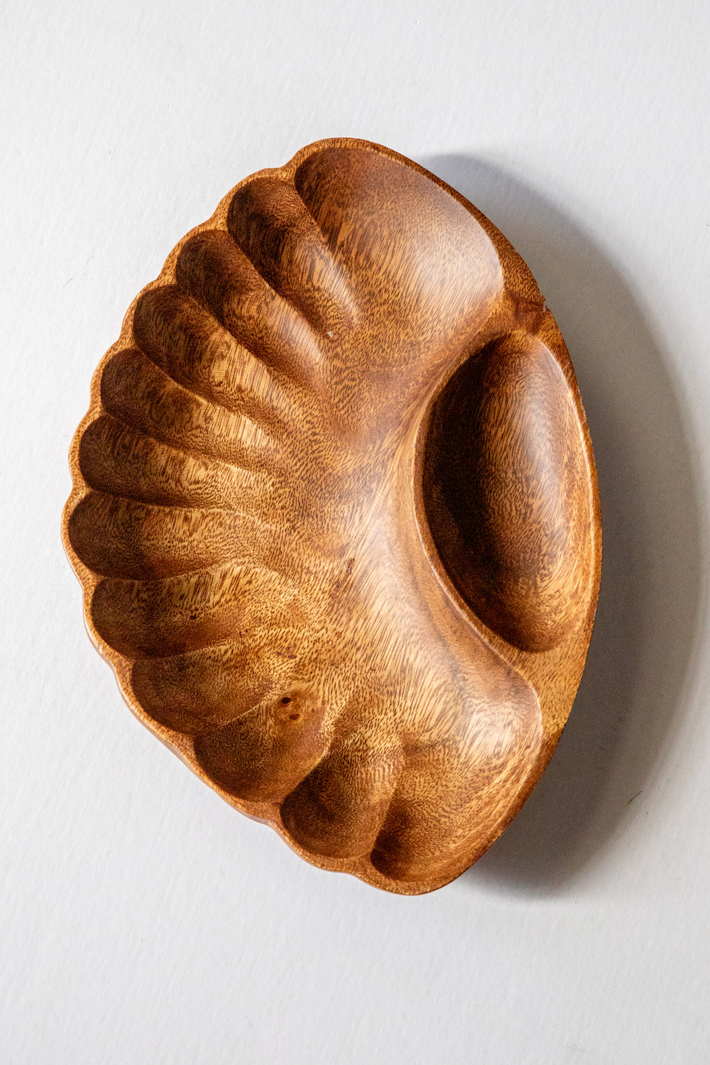 Wood Shell Serving Bowl