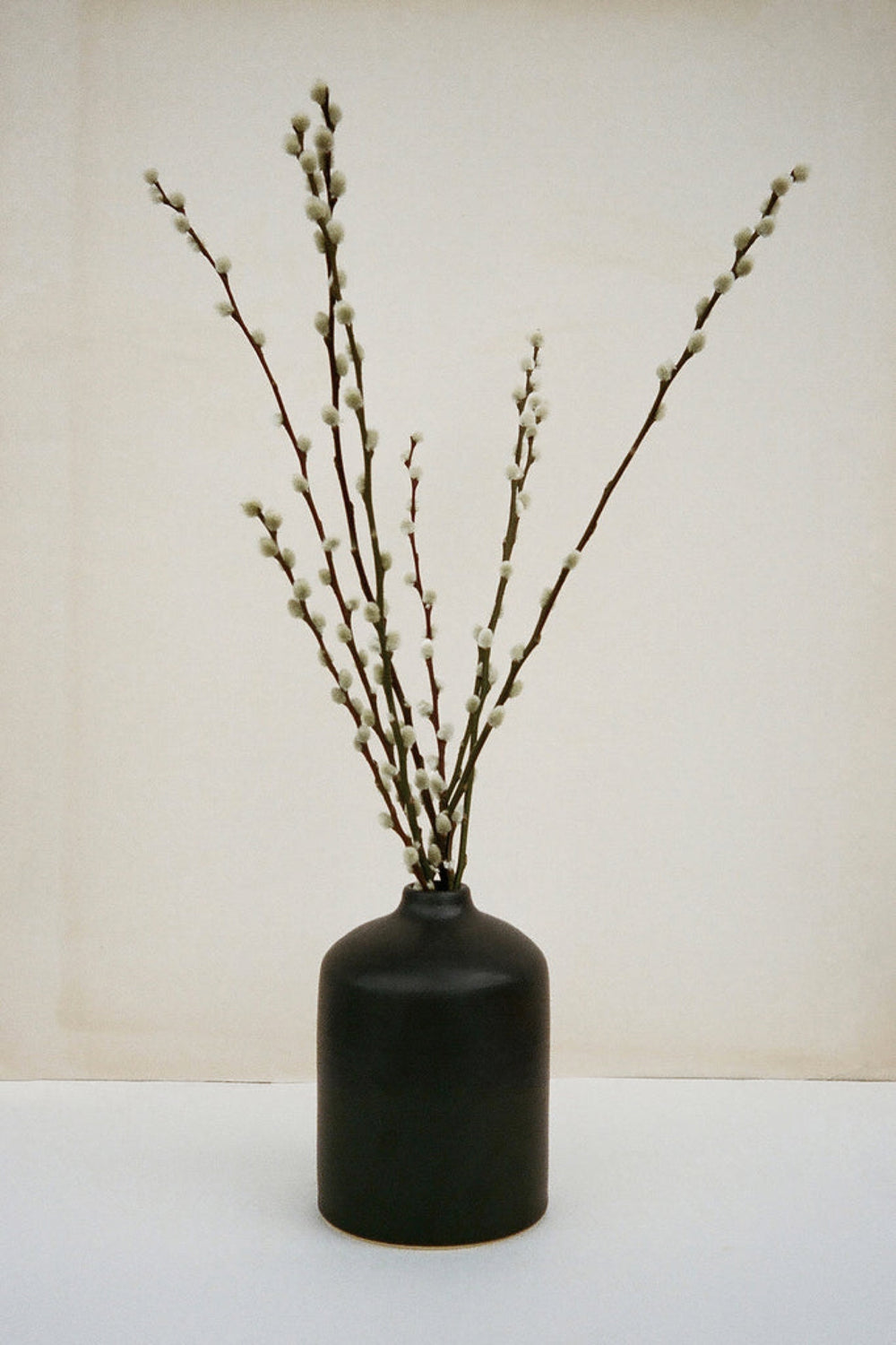 Matte Black Jug Vase