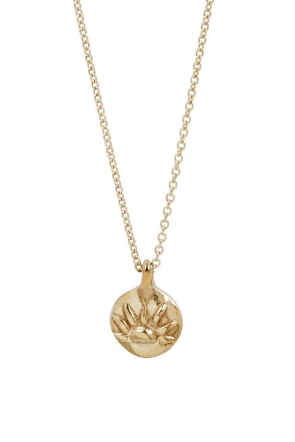 Gold Virginia Sun Necklace